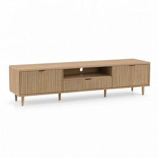 TV-Lowboard aus Bambus Natur, 180 x 40 x 55 cm